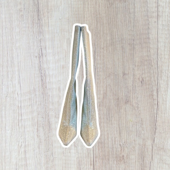 NWT Steve Madden Sparkling ‘Shayna’ Tall Boots in Silver Rhinestone Size 5 - Picture 2 of 16